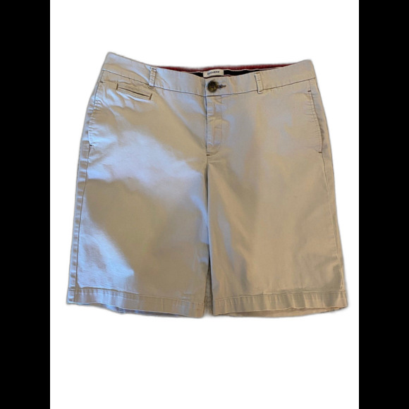 Dockers Womens Shorts Size 12 Khaki Neutral Comfortable Casual Match Everything! - Picture 1 of 11